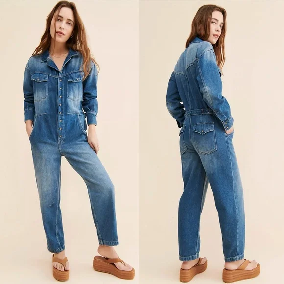 NWT Free People We The Free Townes Coverall In Color High Noon
